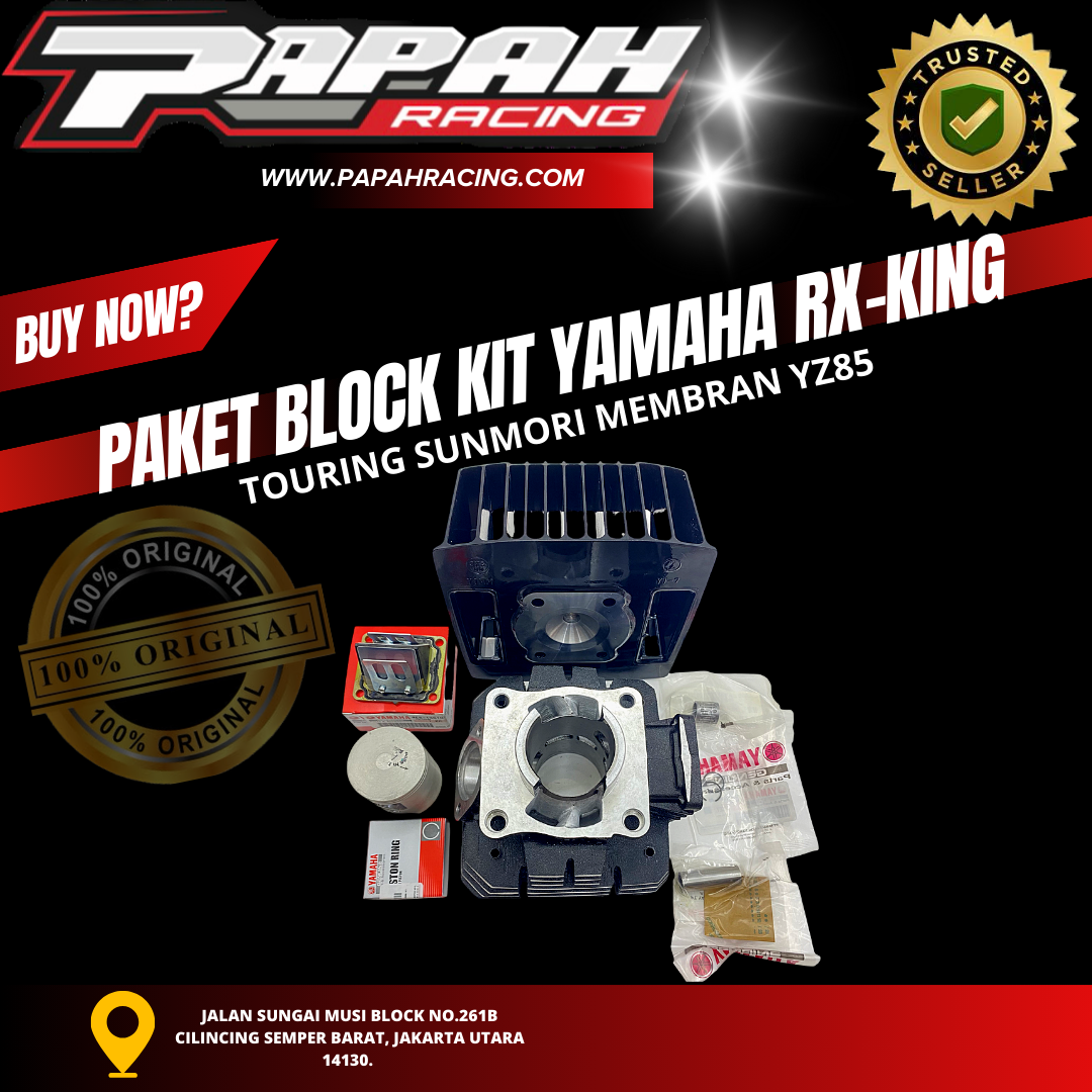 PAKET BLOCK KIT RXKING TOURING SUNMORI MEMBRAN YZ85
